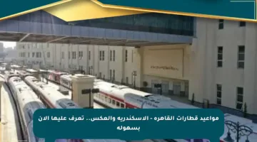مواعيد قطارات القاهرة – الإسكندرية والعكس.. تعرف عليها الآن بسهولة